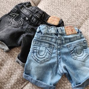 2 pairs True Religion Baby shorts